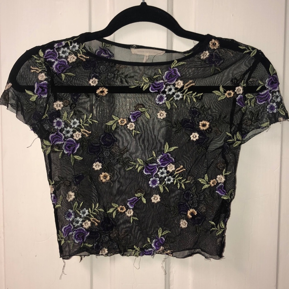 mesh flower shirt from Urban Outfitters
